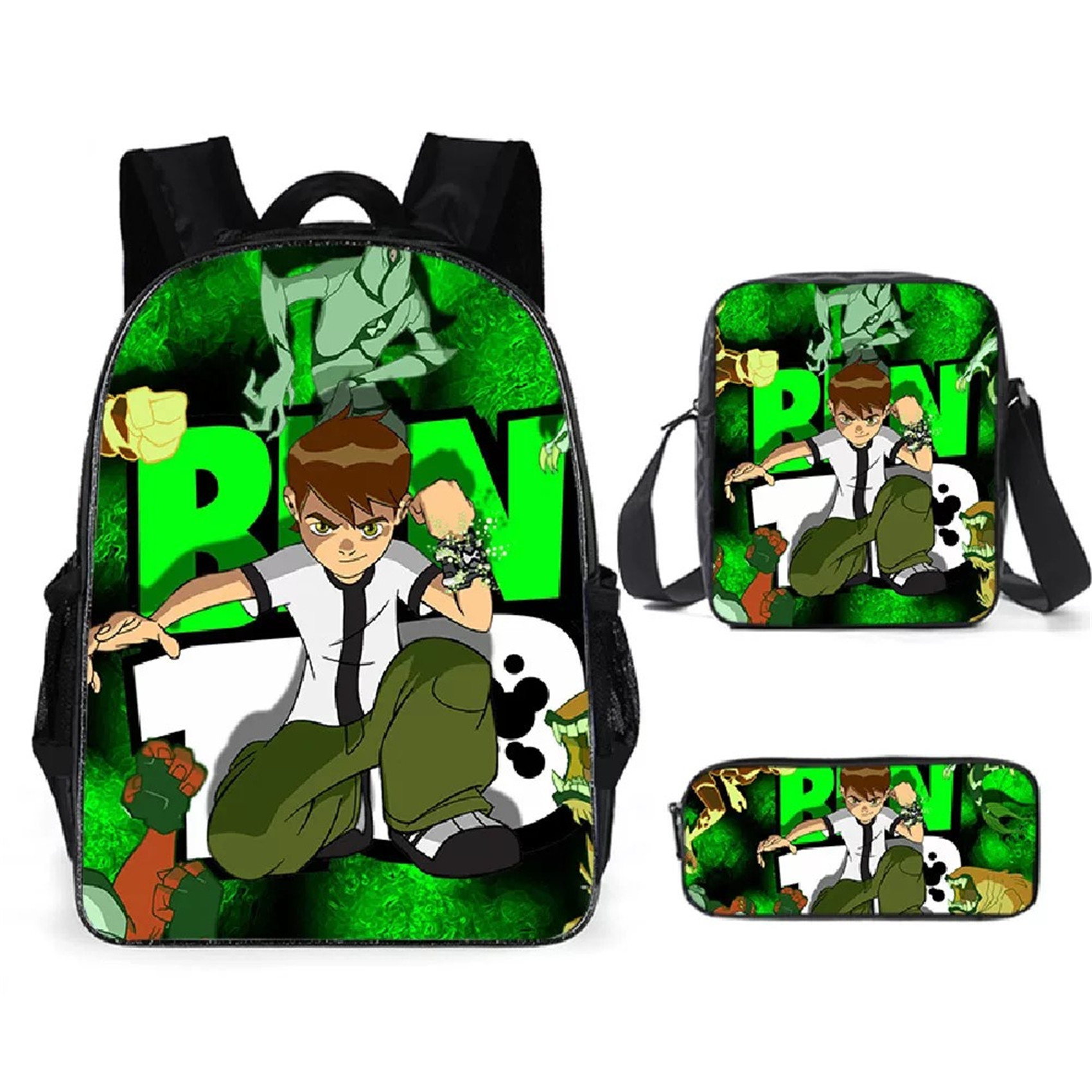 Embroidery Frame - Mochila Ben 10 liviana con bolso