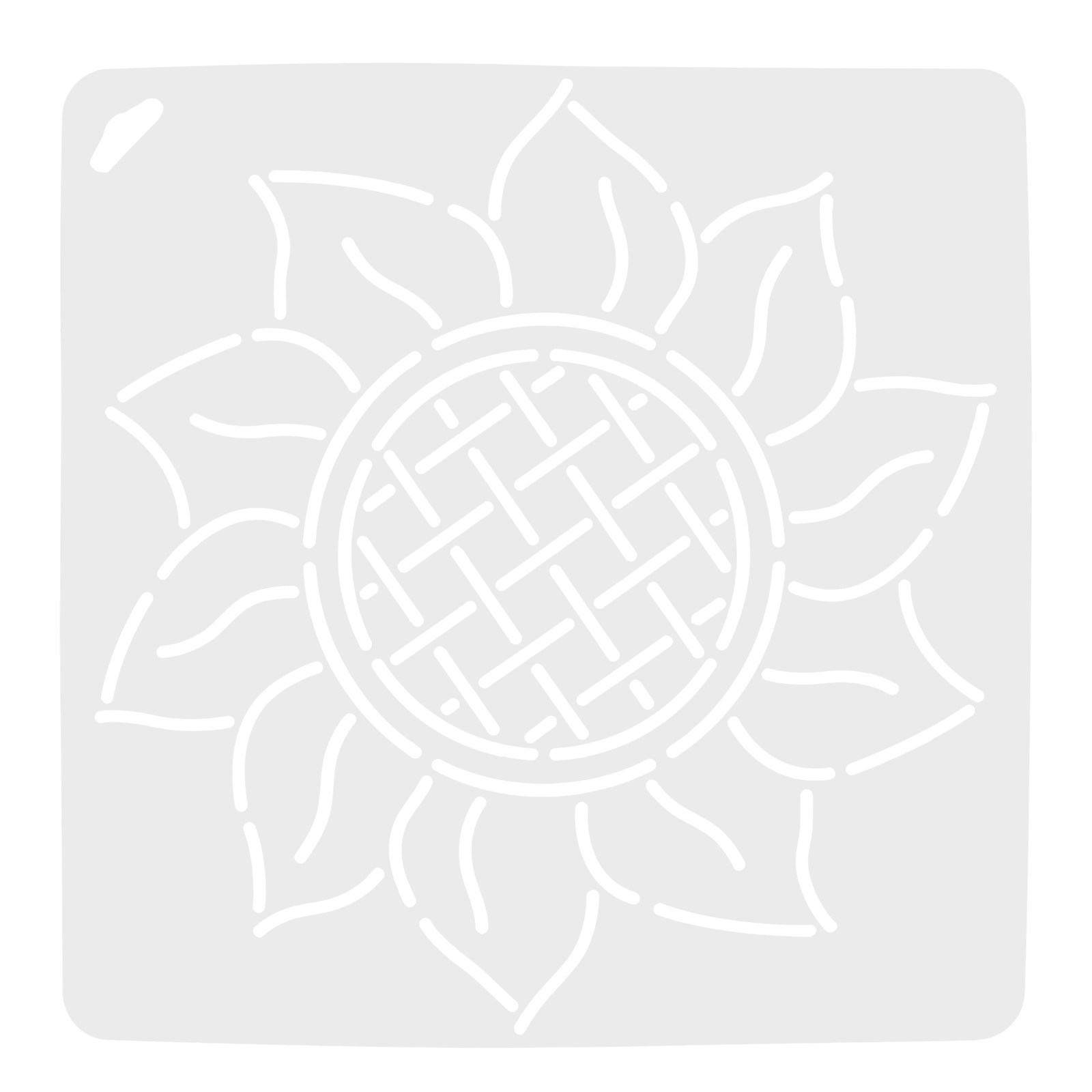 Embroidery Tools - Plantilla de Plástico para Quilting, Regla