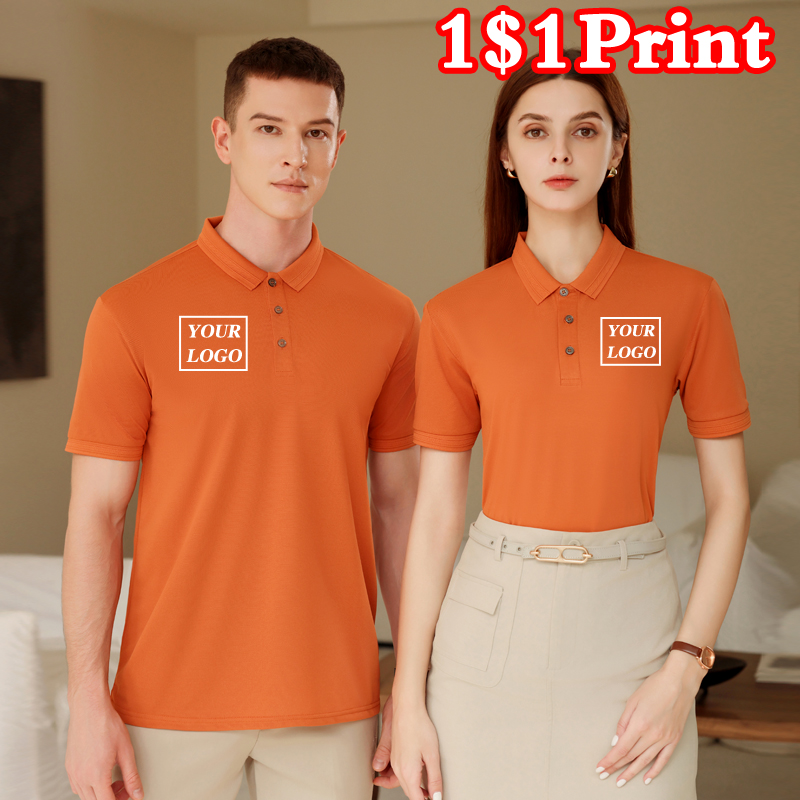 Embroidery Design Logo - Camiseta Polo Deportiva de Secado Rápido