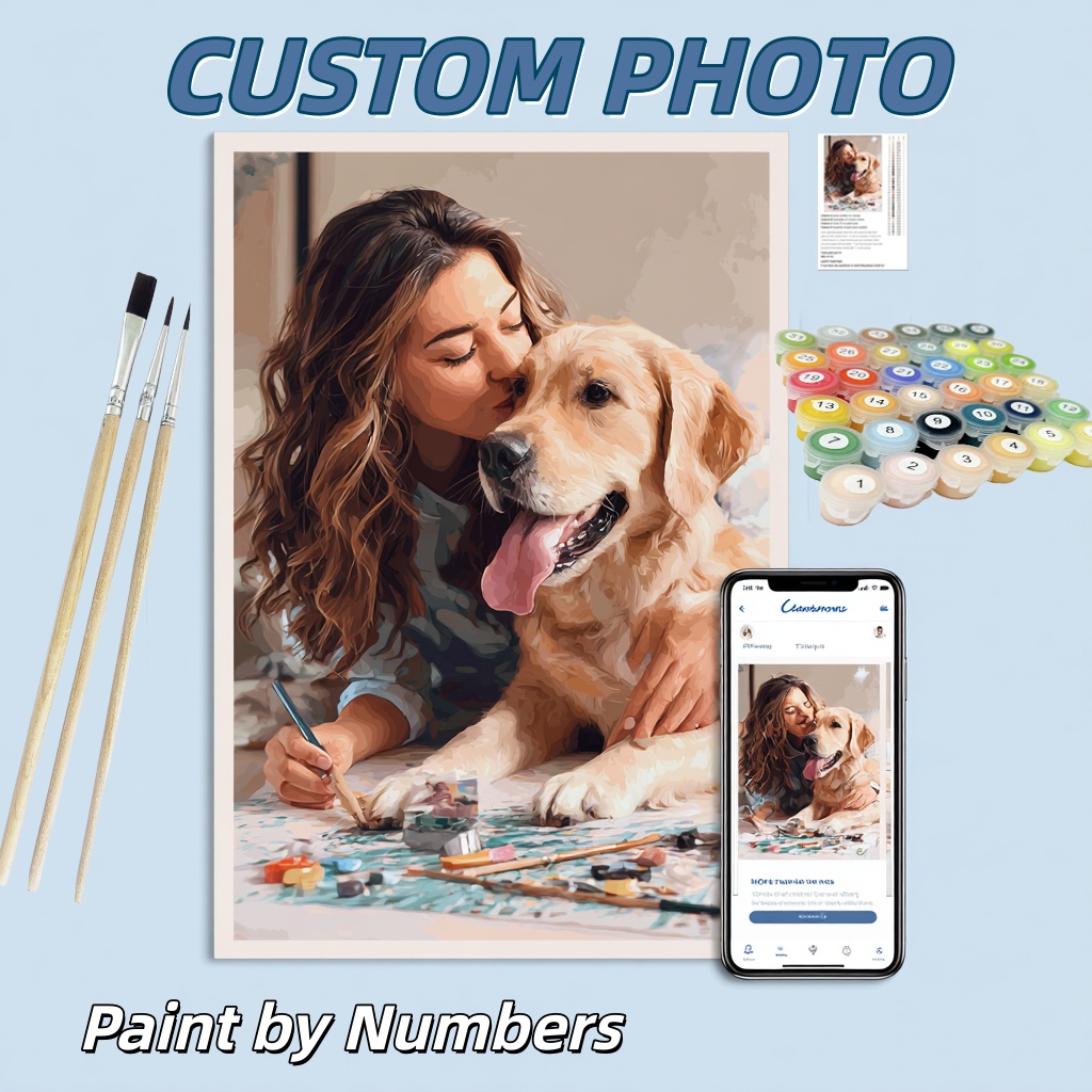Embroidery Translate - Pintura por Números Personalizada con Foto,