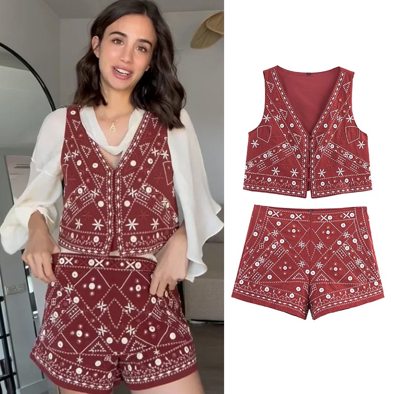 Embroidery Uniforms - Conjunto Y2k nuevo traje de dos
