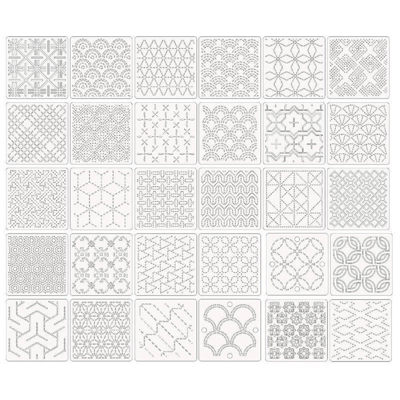 Embroidery X Pattern - ABBP-30 Plantillas de Patrones Geométricos de