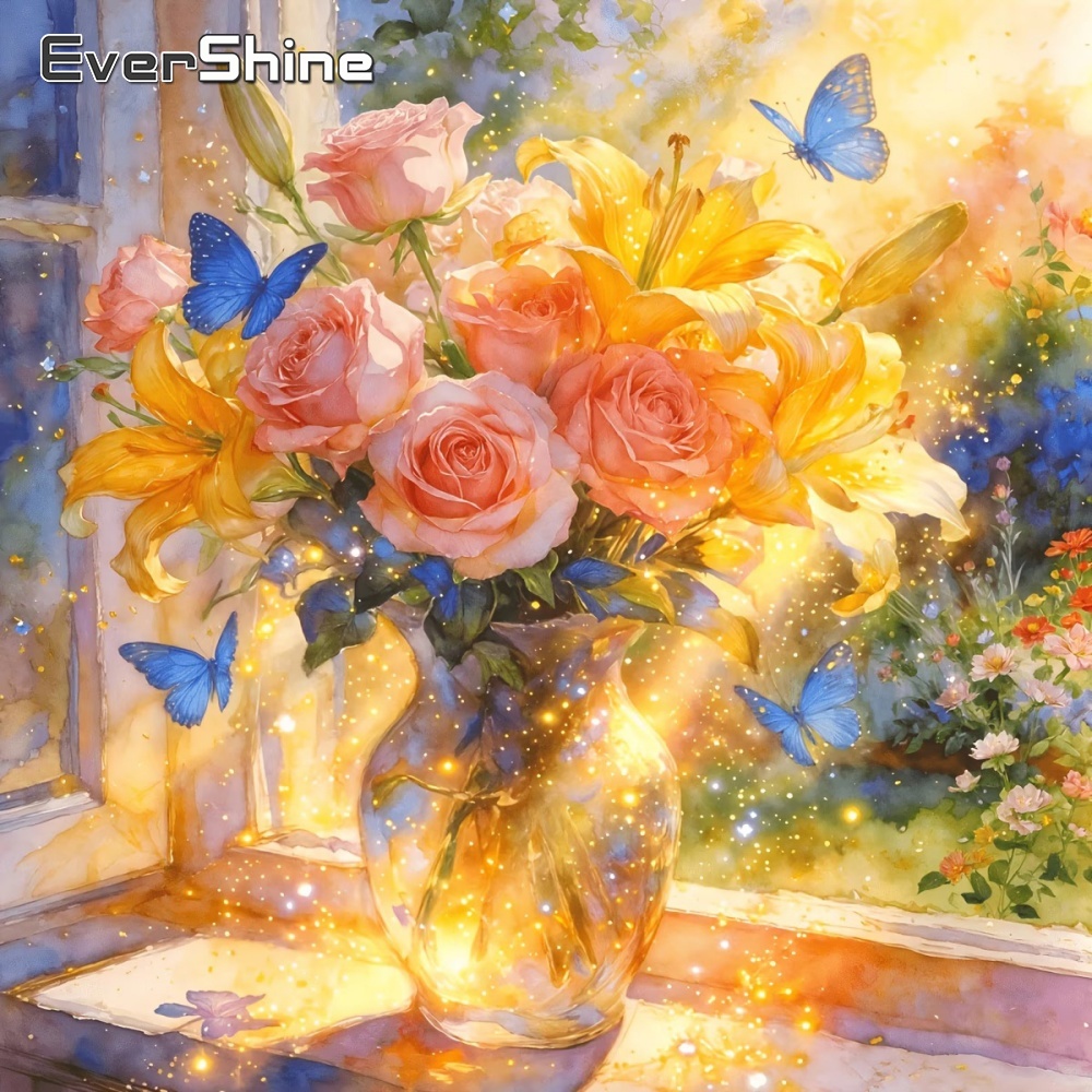 Embroidery Rose Stitch - Evershine - Pintura de Diamantes con