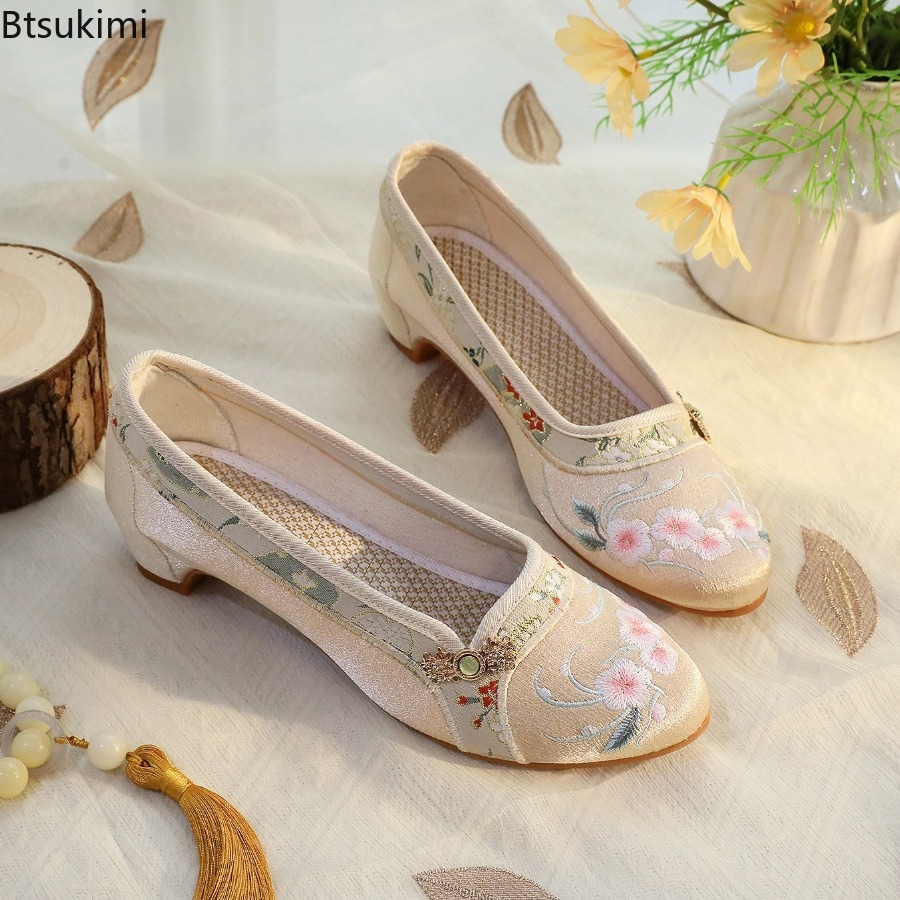 Embroidery Style - Zapatos de Mujer 2026, Estilo Étnico,