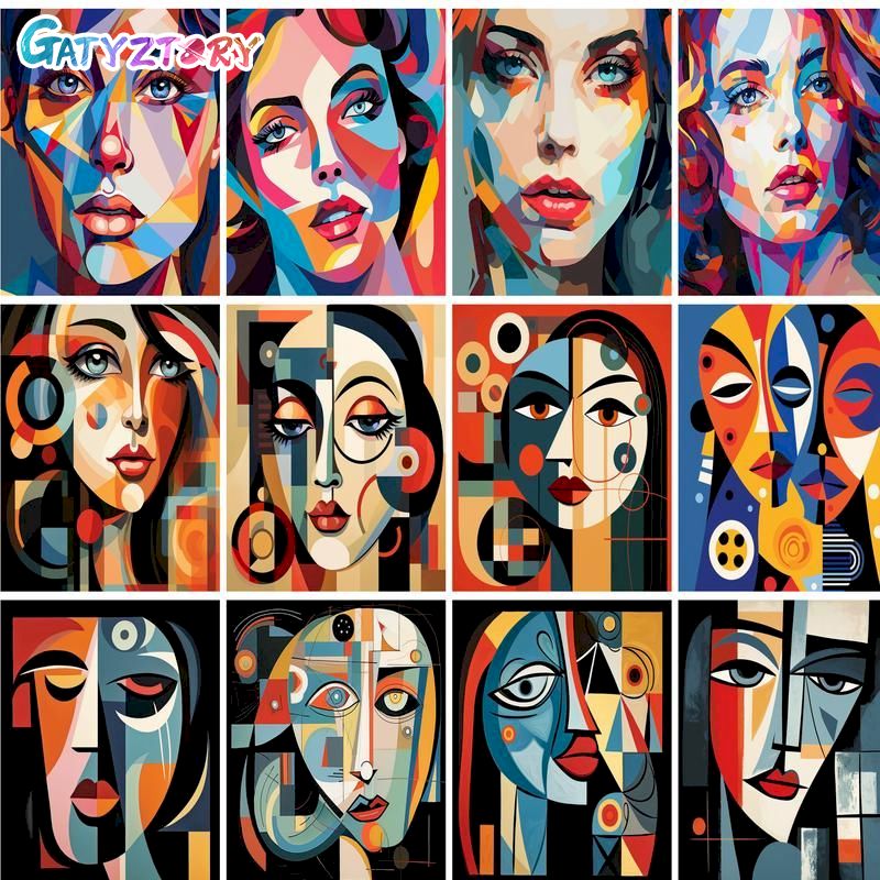 Embroidery Translate - Marco de pintura acrílica GATYZTORY, pintura