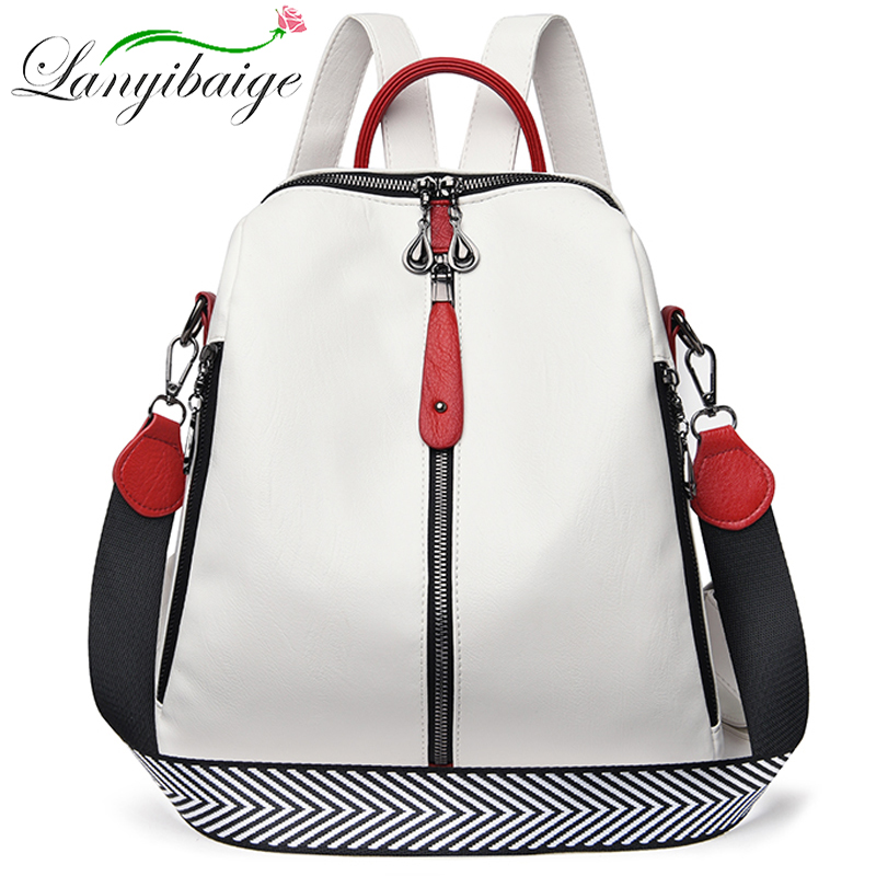 Embroidery Kit Pouch - Mochila De cuero suave para mujer,
