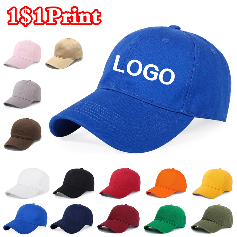 Embroidery Design Logo - Gorra de Béisbol de Algodón Puro
