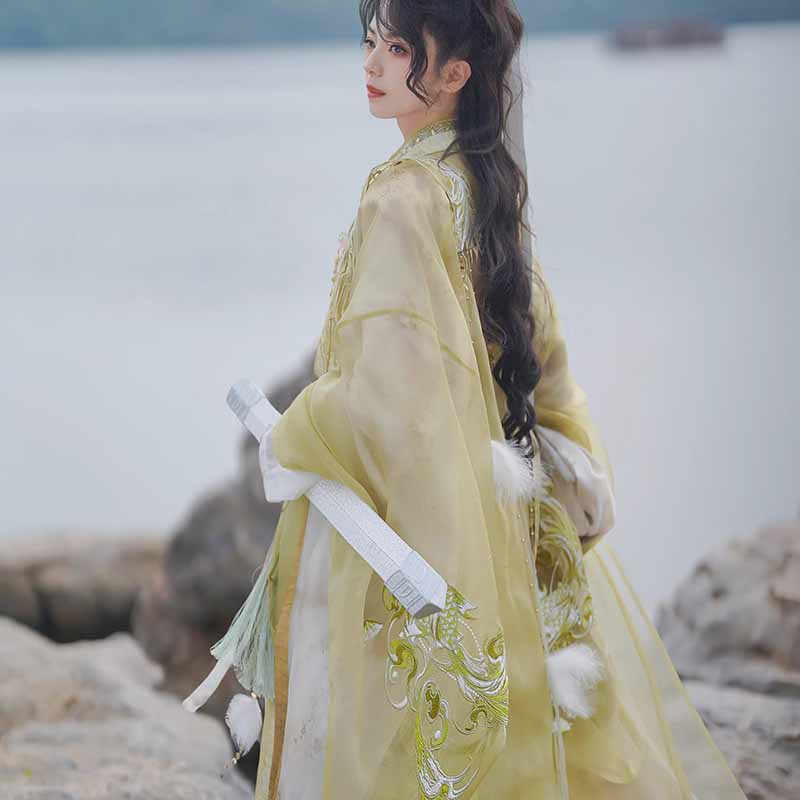 Embroidery Outfit - Traje Hanfu de Espadachín Wuxia para
