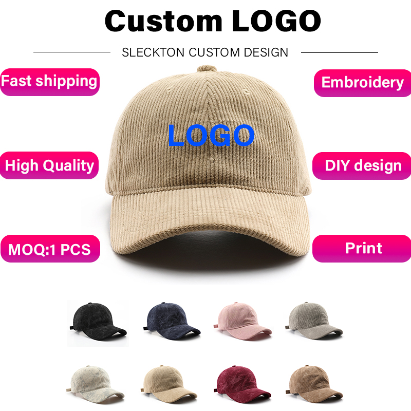 Embroidery Design Logo - SLECKTON Gorra de béisbol con logotipo