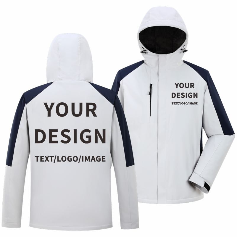 Embroidery Design Logo - Chaqueta informal de invierno Logotipo personalizado