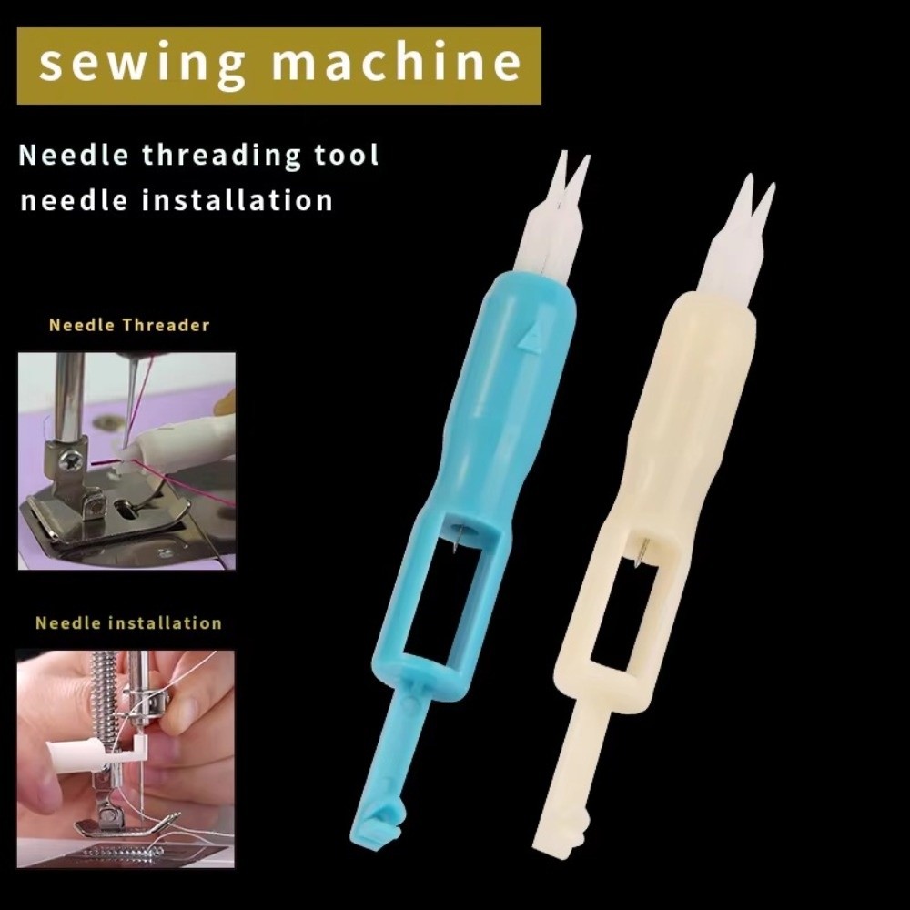 Embroidery Cross Stitch Patterns - Enhebrador de agujas automático con mango
