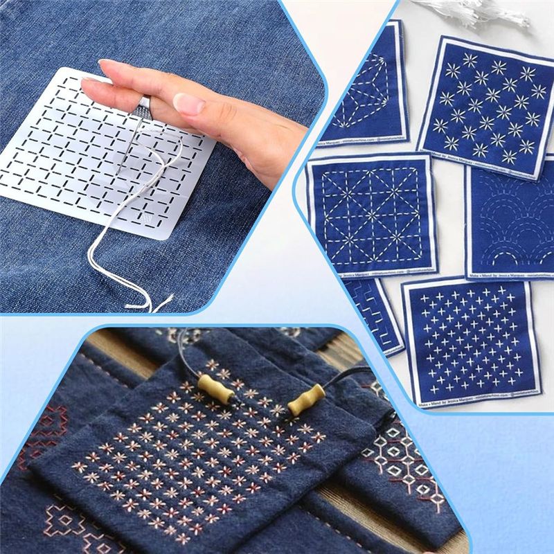 Embroidery X Pattern - A96K-Kit de plantilla de bordado con