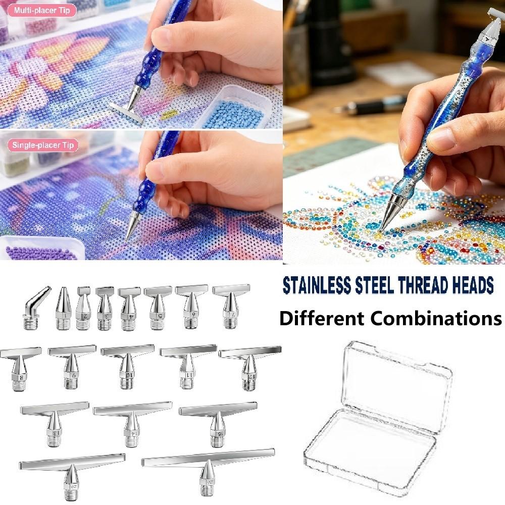 Embroidery Needle Pen - Juego de Puntas de Acero Inoxidable