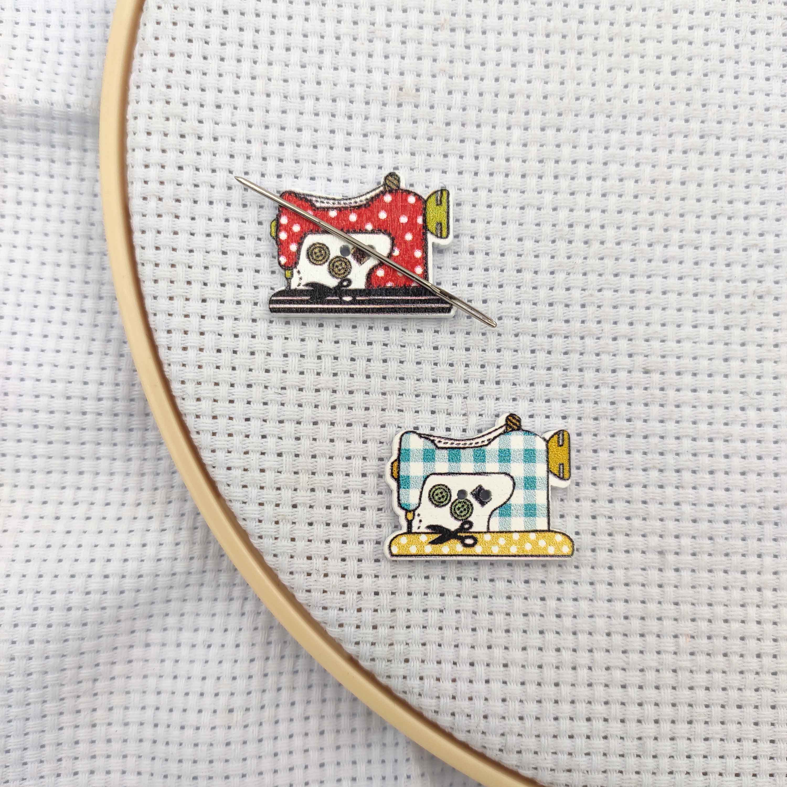 Embroidery Cross Stitch Patterns - Needle Minders-máquina de coser de madera,