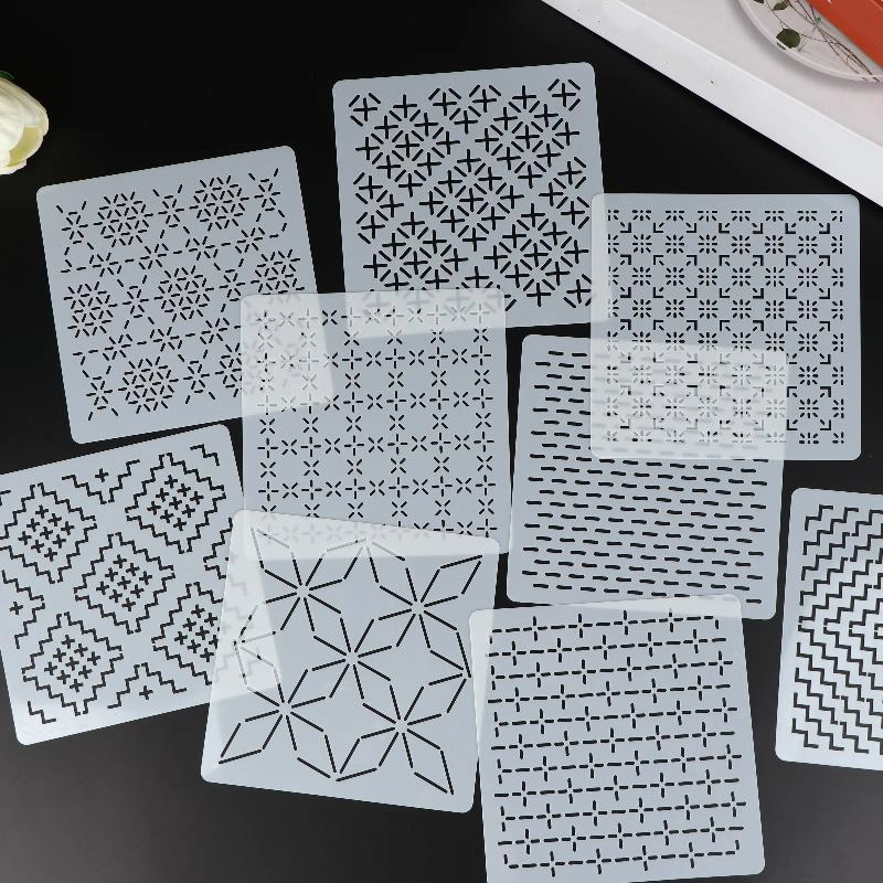 Embroidery Tools - Plantilla de bordado Sashiko, plantilla de