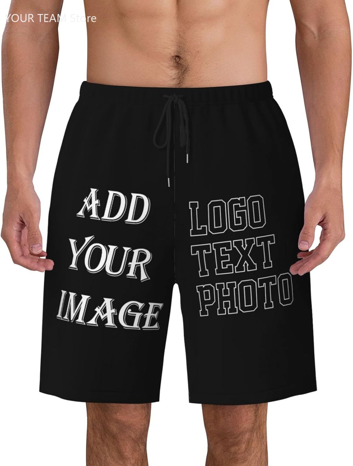 Embroidery Design Logo - Pantalones Cortos Personalizados para Hombre, Diseña