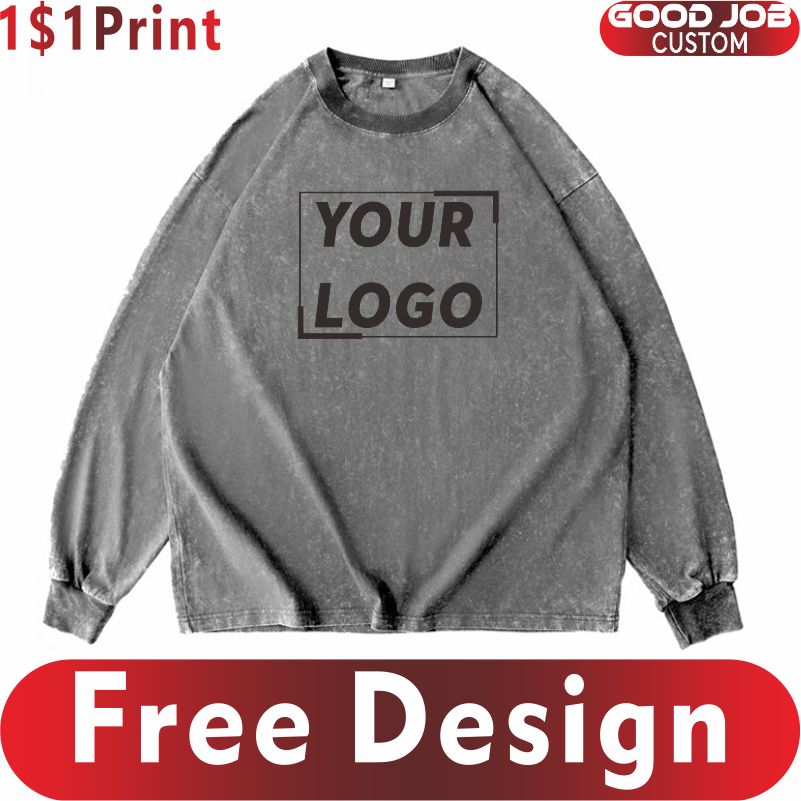 Embroidery Design Logo - Camisetas personalizadas, camisas Vintage de manga