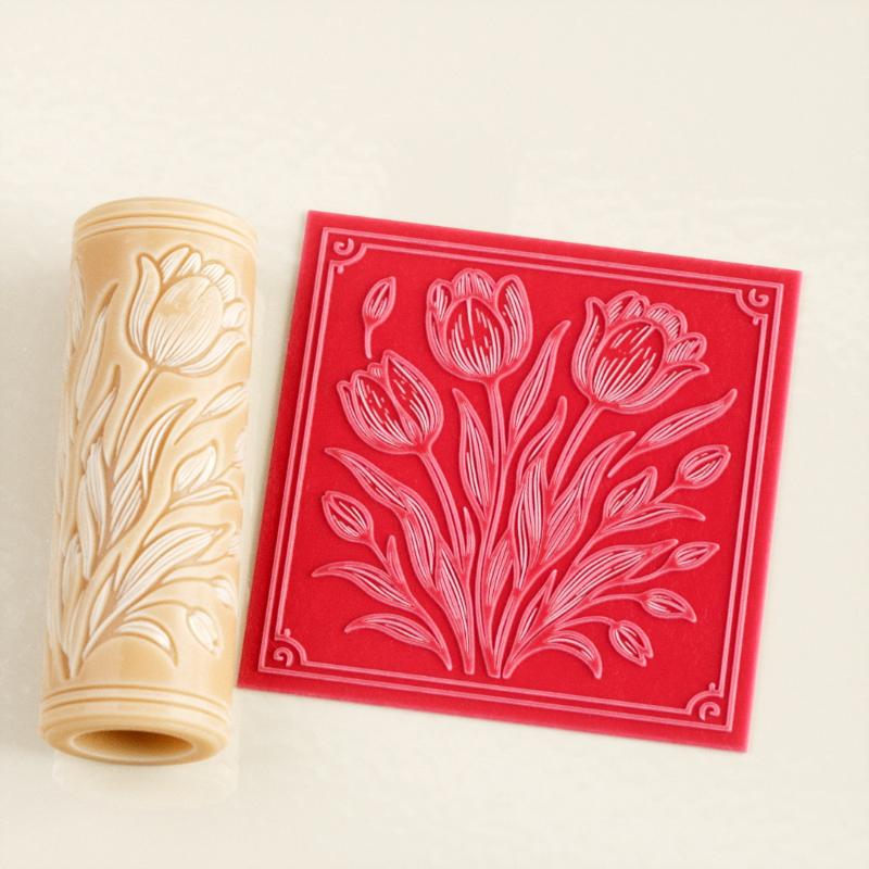 Rodillo de arcilla con diseño  - Embroidery Texture reseña y precio
