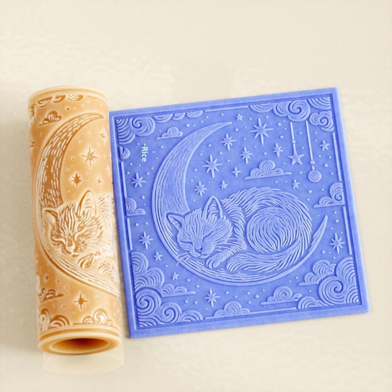 Rodillo de arcilla con diseño  - Embroidery Texture reseña y precio