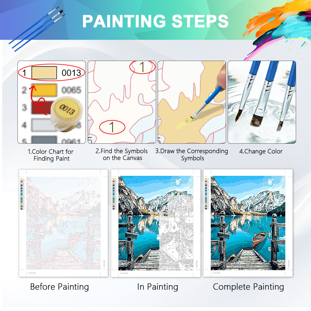 Kits de Pintura por Números HU - Embroidery Translate reseña y precio
