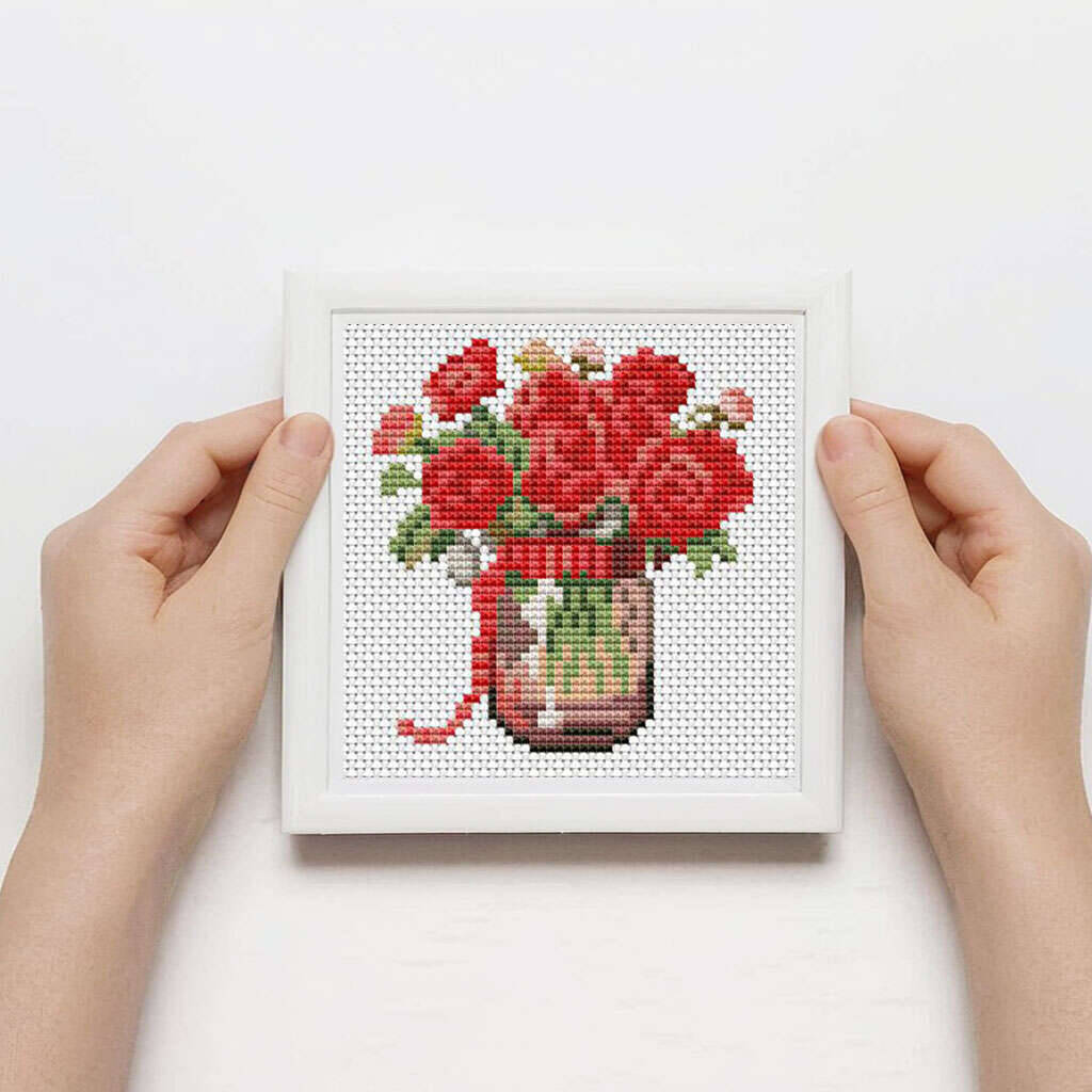 12 Uds. De punto de cruz de ro - Embroidery Rose Stitch reseña y precio
