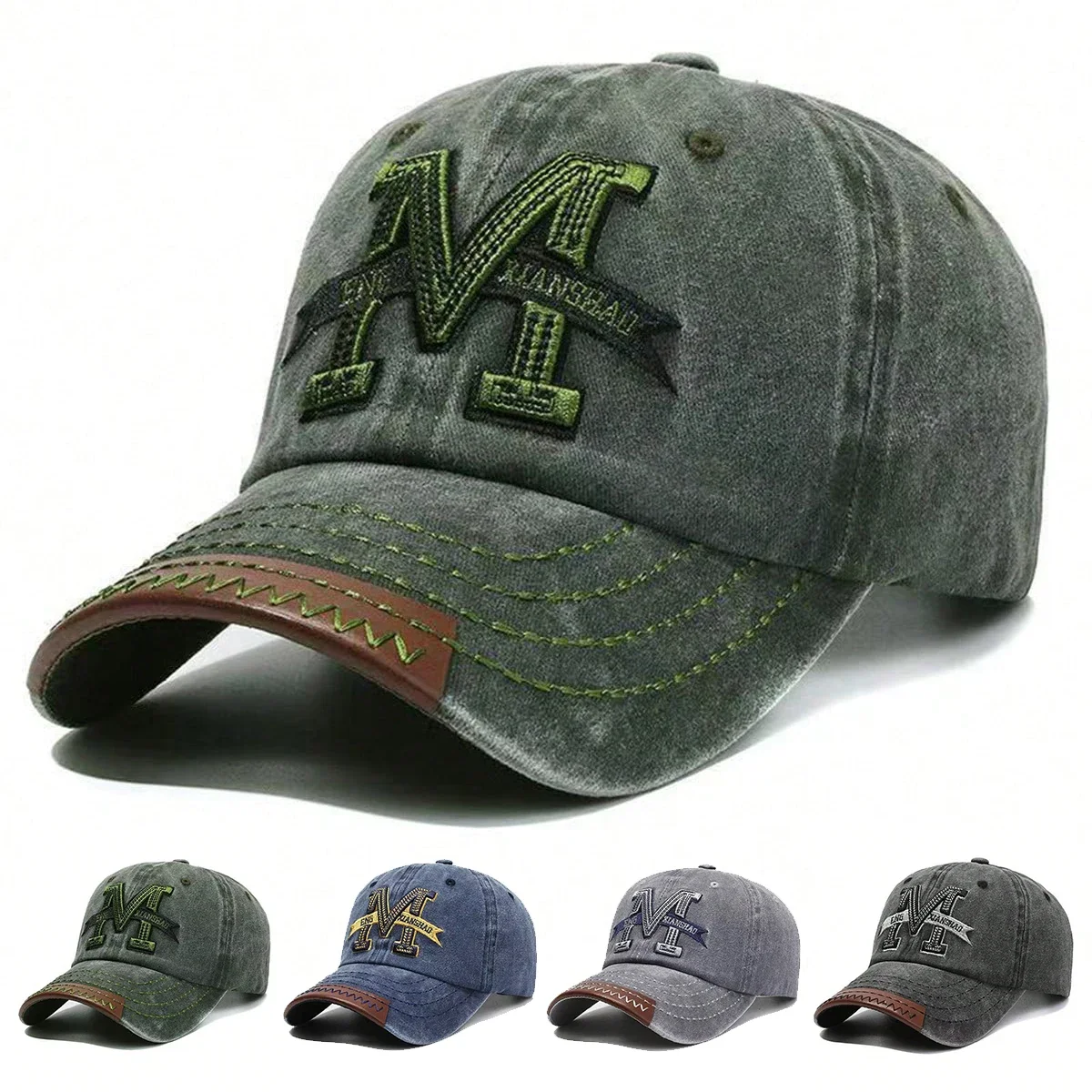 Gorras de Béisbol Unisex con B - Embroidery Letter M reseña y precio