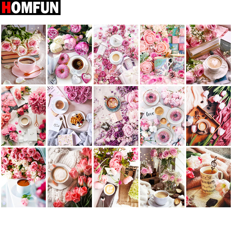HOMFUN-Bordado de diamantes 5D - Embroidery Cross Stitch Patterns reseña y precio