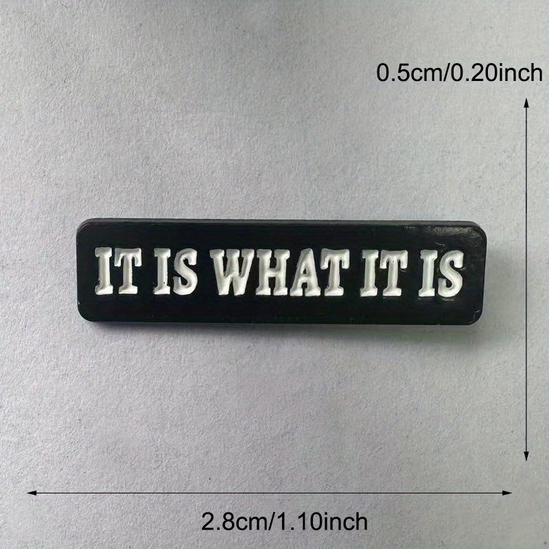 Broche con cita de letra 