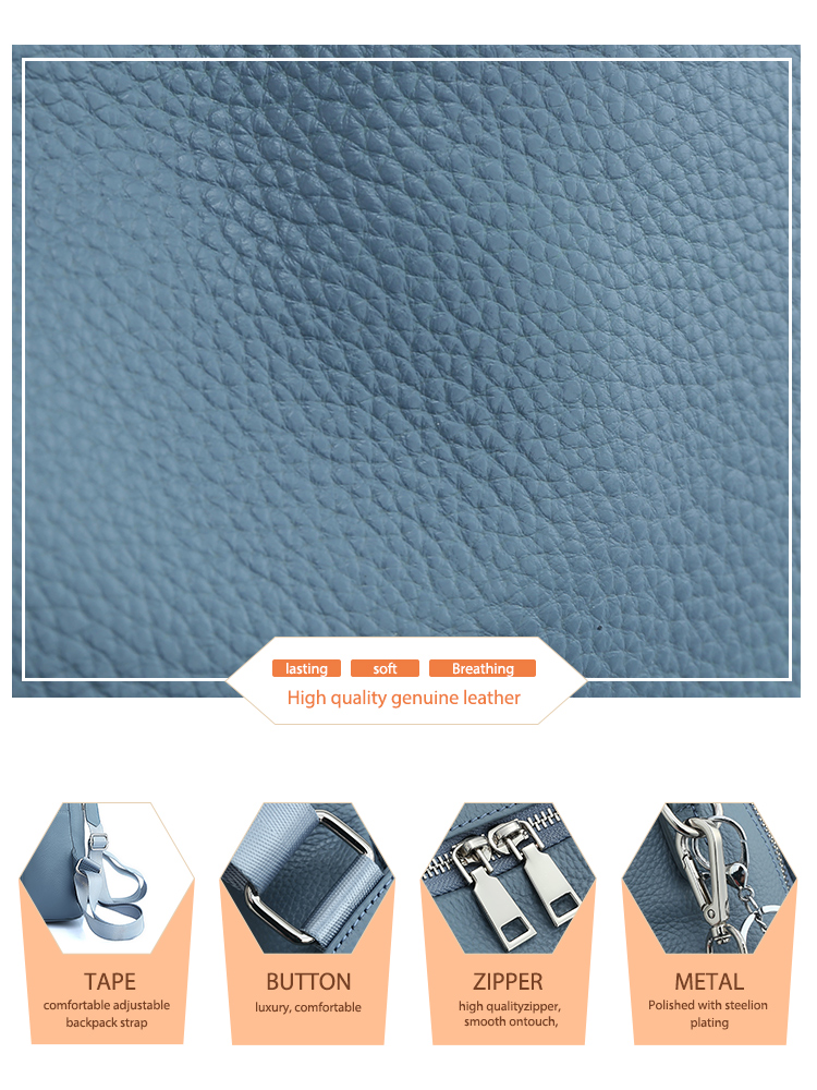 Mochila Zency de cuero genuino - Embroidery Kit Pouch reseña y precio