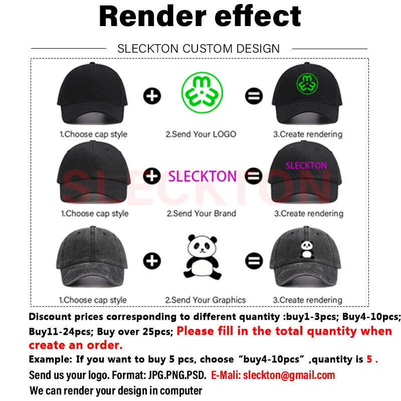 SLECKTON Gorra de béisbol de a - Embroidery Design Logo reseña y precio