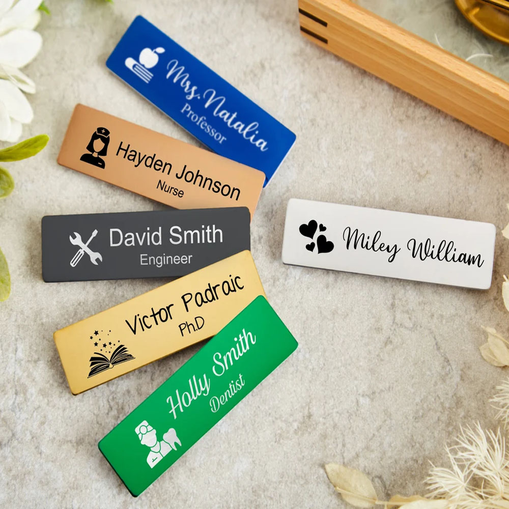 Placas de identidad de metal p - Embroidery Texture reseña y precio