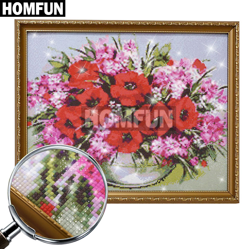 HOMFUN bordado completo de dia - Embroidery Cross Stitch Patterns reseña y precio