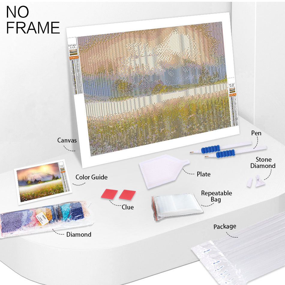 CHENISTORY-pintura de diamante - Embroidery Cross Stitch Patterns reseña y precio