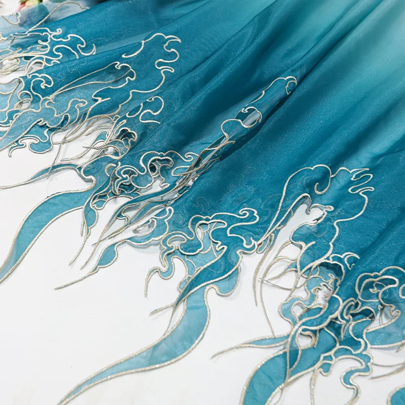 Tela con Bordado Estilo Chino, - Embroidery Style reseña y precio