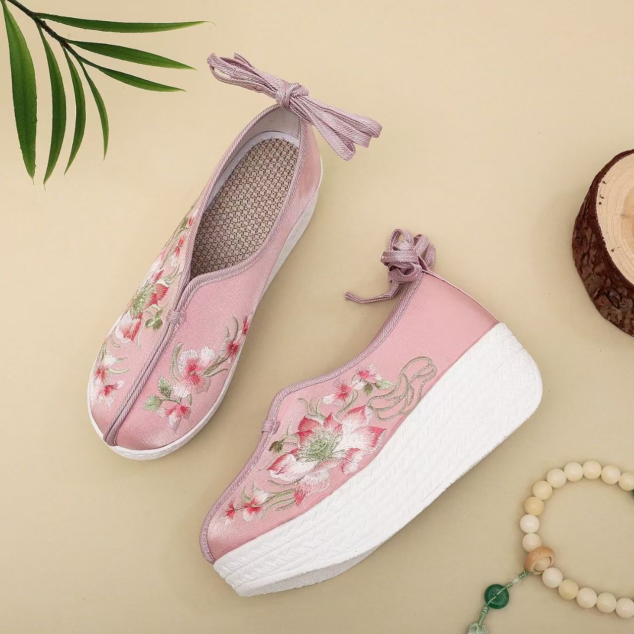 Zapatos de cuña de estilo étni - Embroidery Style reseña y precio