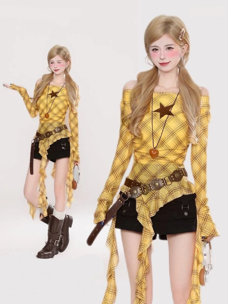 Camiseta vintage Y2K con cuell - Embroidery Fashion reseña y precio