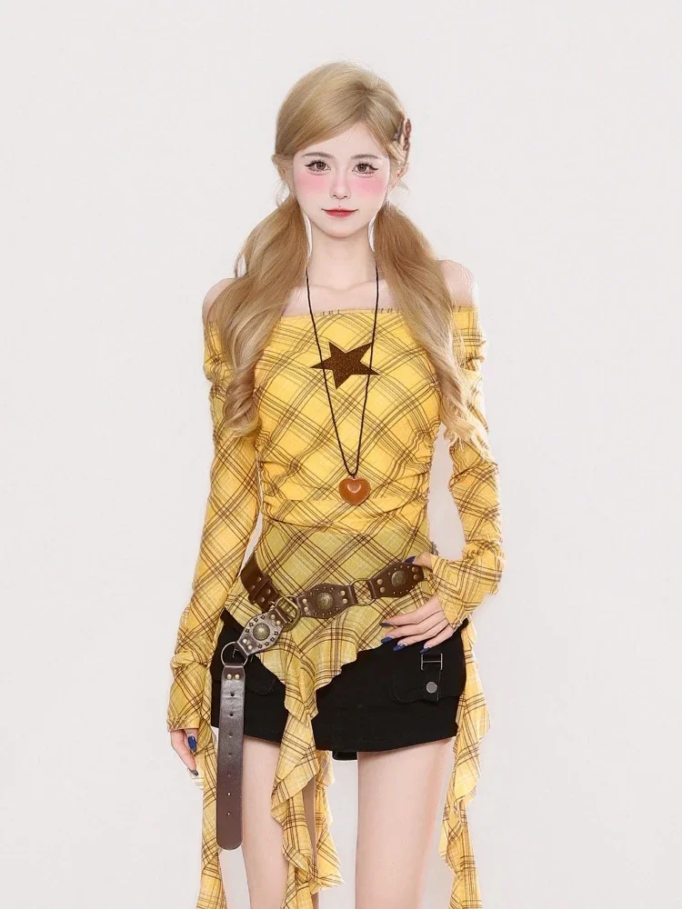 Camiseta vintage Y2K con cuell - Embroidery Fashion reseña y precio