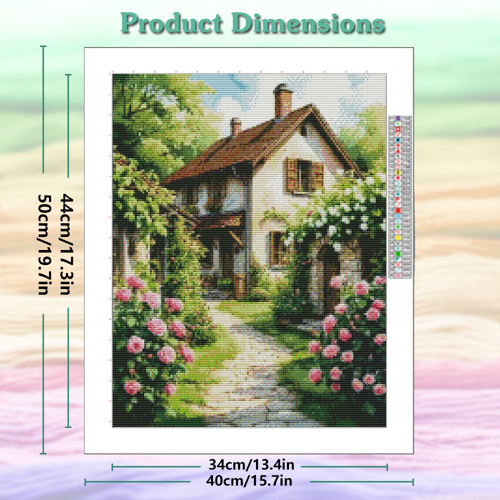 Nuevo Kit de Bordado de Punto  - Embroidery Rose Stitch reseña y precio