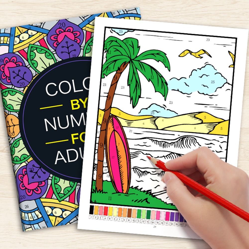 Libro de Pintura por Números D - Embroidery Translate reseña y precio