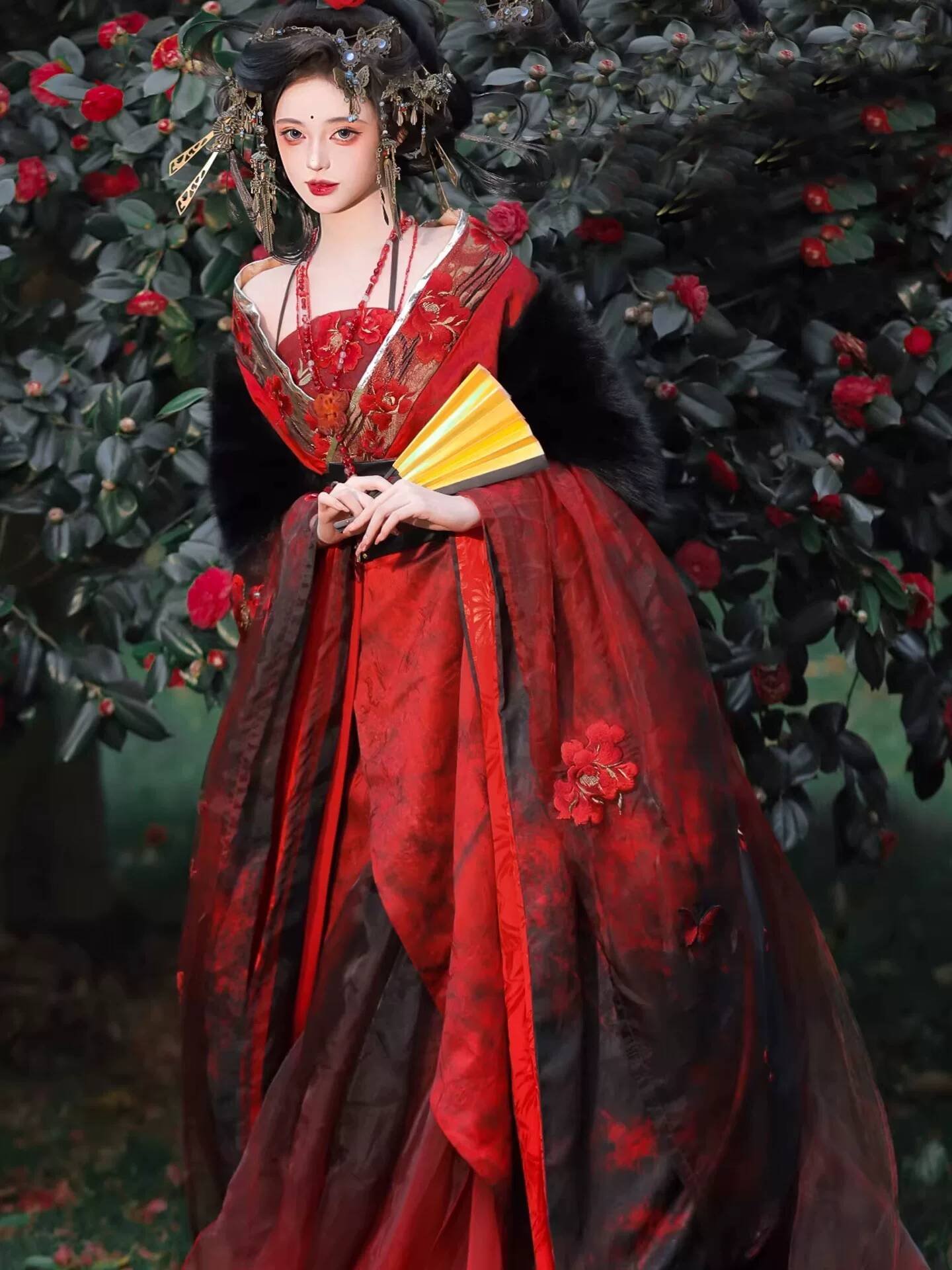 Nuevo Hanfu Rojo Datura para M - Embroidery Style reseña y precio