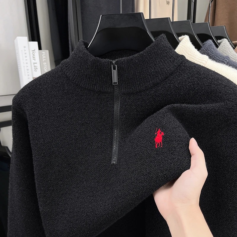 Suéter de gama alta con cremal - Embroidery Design Logo reseña y precio