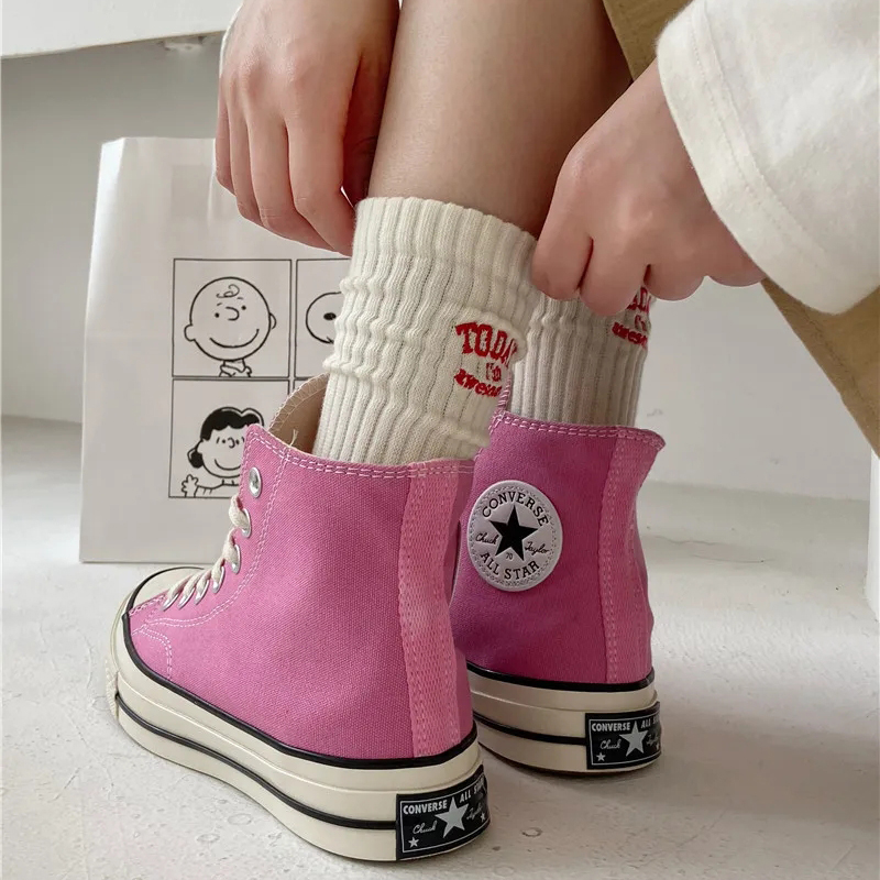 Calcetines divertidos de algod - Embroidery Letter M reseña y precio