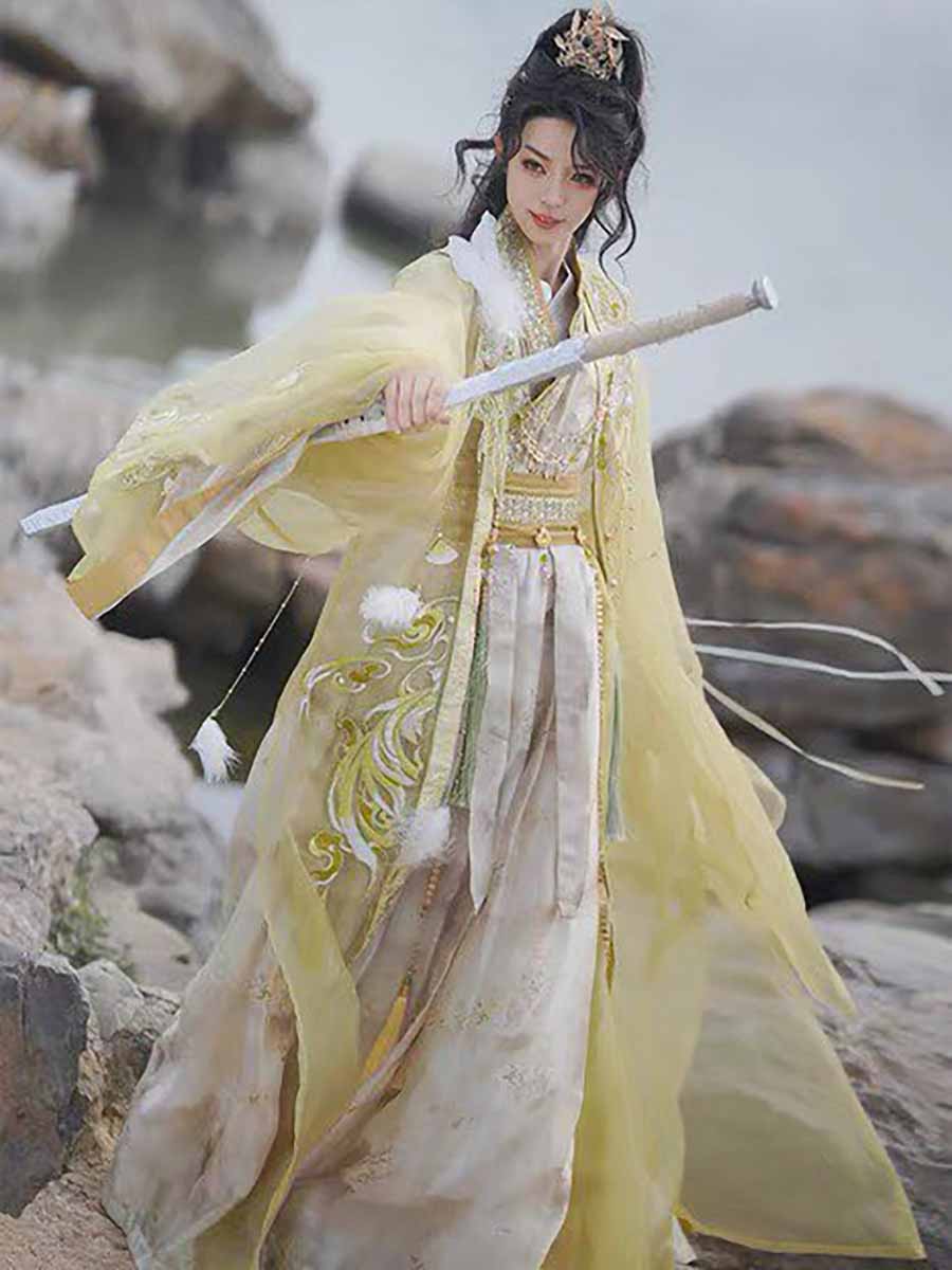 Traje Hanfu de Espadachín Wuxi - Embroidery Outfit reseña y precio