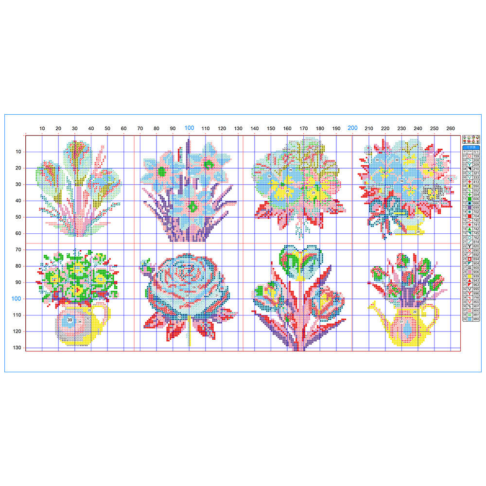 Evershine - Juego de 8 Mini Li - Embroidery Rose Stitch reseña y precio