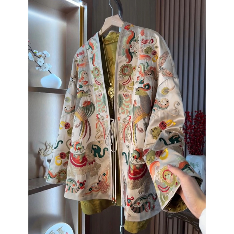 Nuevo Kimono Estilo Chino, Cha - Embroidery Style reseña y precio