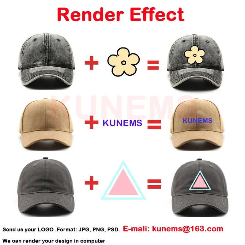 Gorra de Béisbol KUNEMS con Bo - Embroidery Design Logo reseña y precio