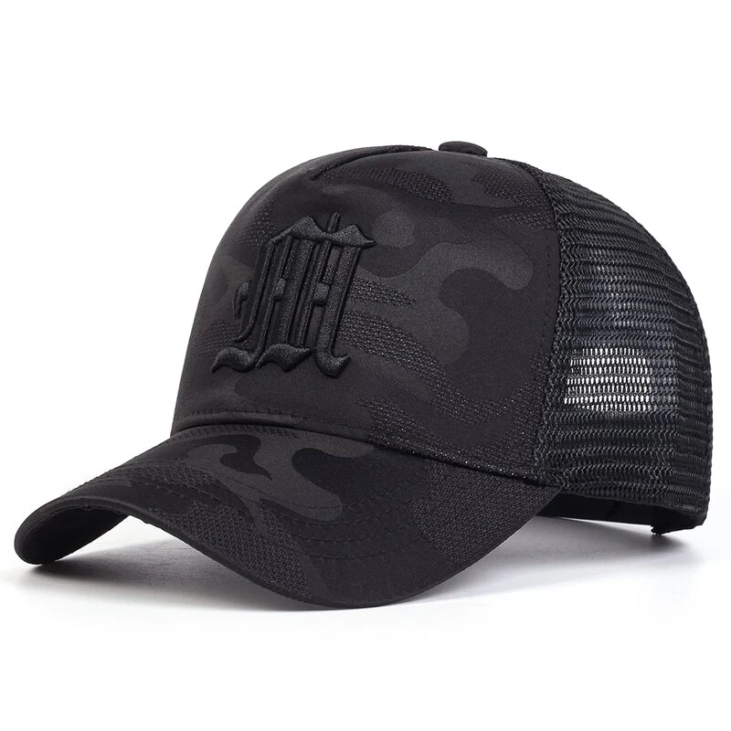 Gorras de red de béisbol con b - Embroidery Letter M reseña y precio