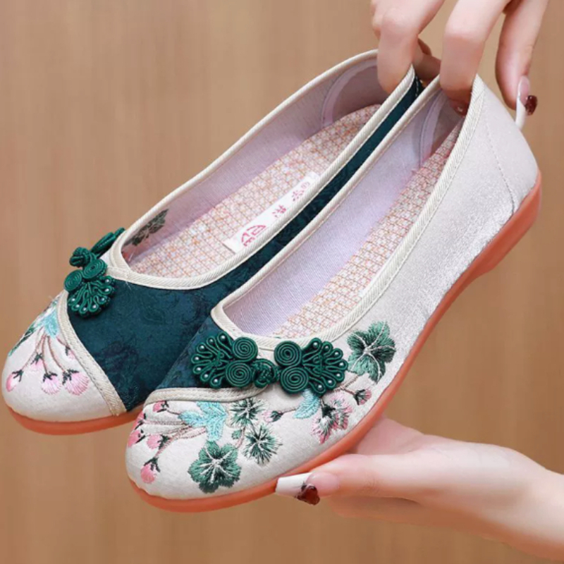 Zapatos de lona de estilo chin - Embroidery Style reseña y precio