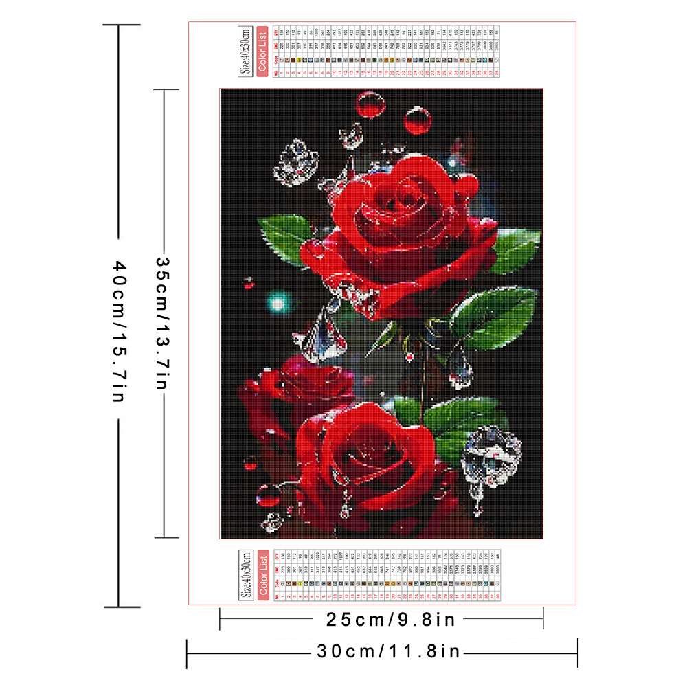 AZQSD pintura de diamante tala - Embroidery Rose Stitch reseña y precio