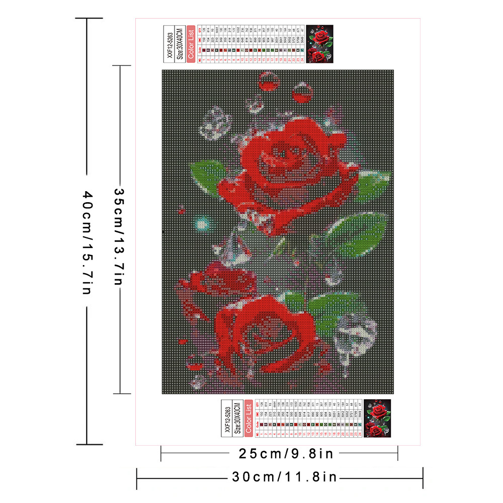 AZQSD pintura de diamante tala - Embroidery Rose Stitch reseña y precio